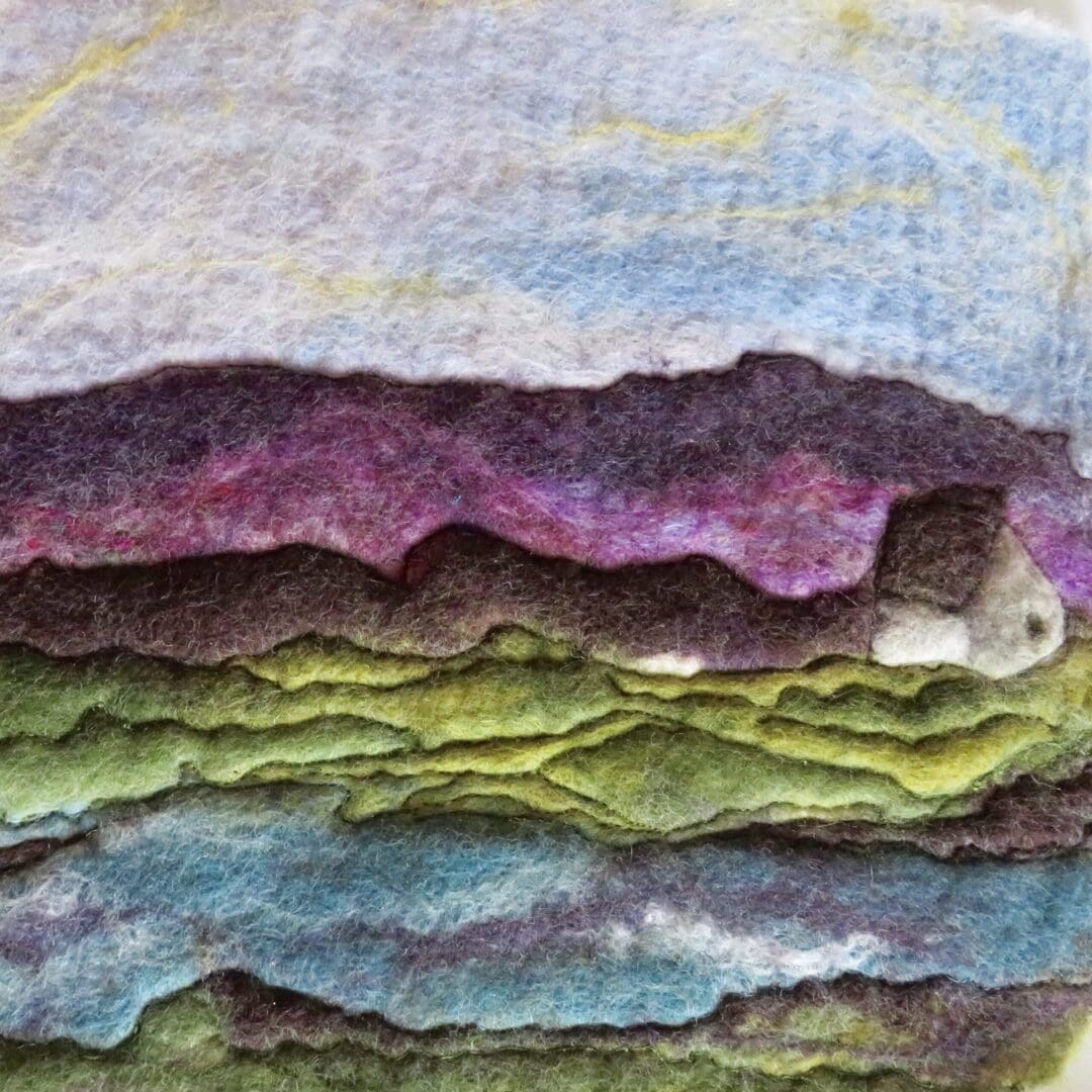 Moorland Reflections. Scottish Landscape by Louise Hancox Textile Artist