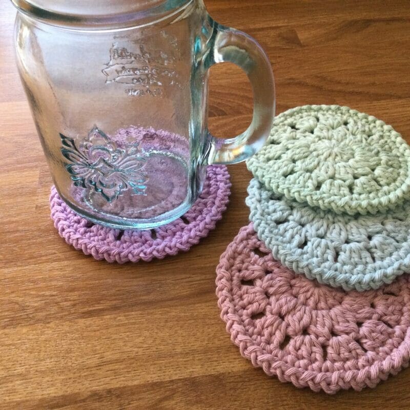 Coffee Cup and Cake Coasters Free Crochet Pattern - Your Crochet