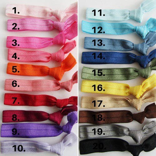 colour examples of stretch elastic for jcudesigns