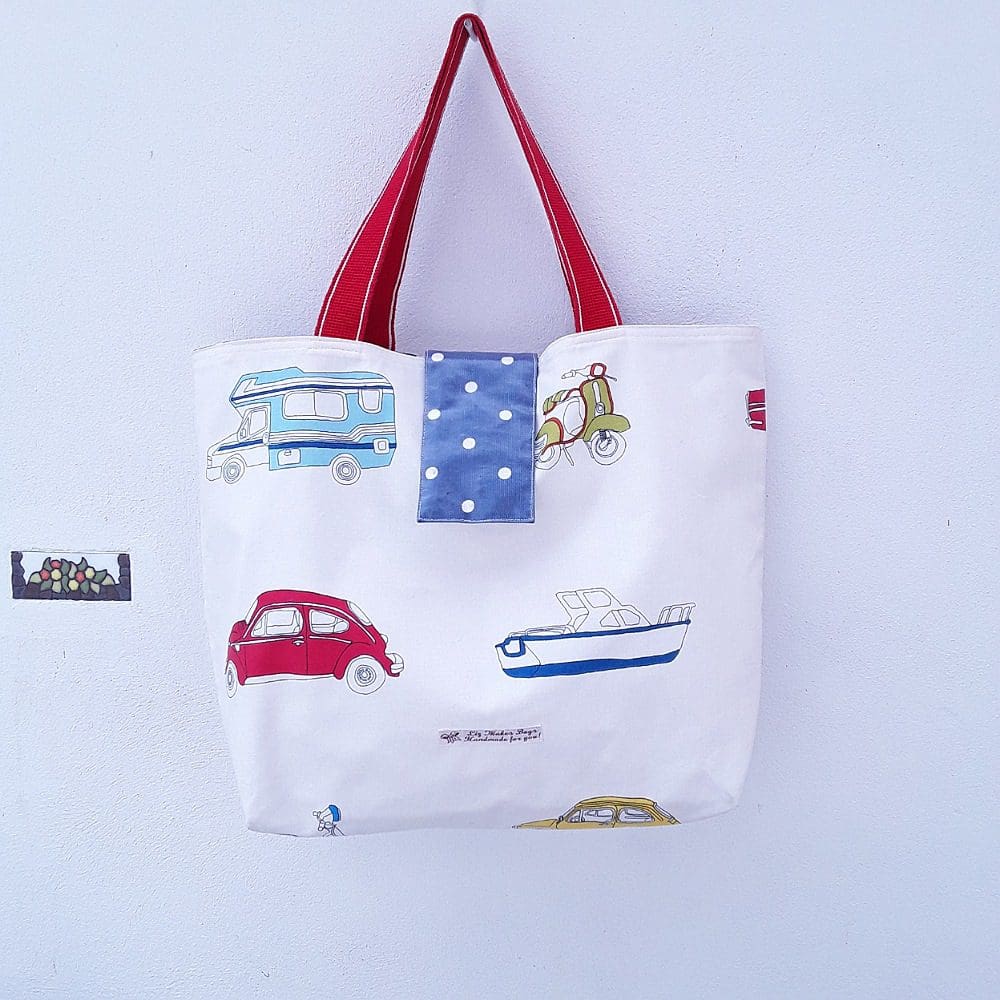 Beach bag, boats, cars, planes, waterproof lining