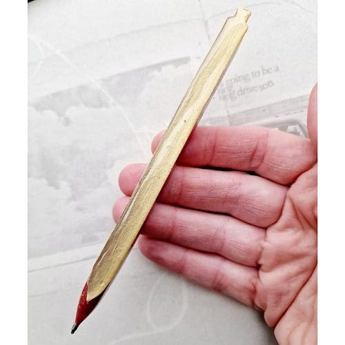 Pen-pink-resin-gold-flakes-gift