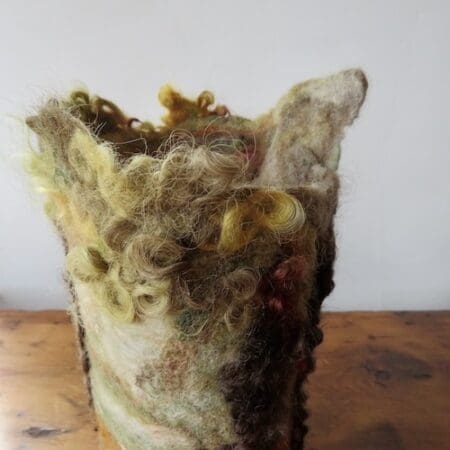 Roots Felt Textile Art Vase Wrap | The British Craft House