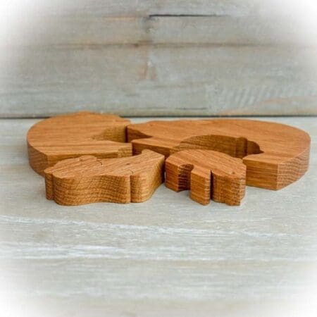 Wooden Bear Family - The British Craft House