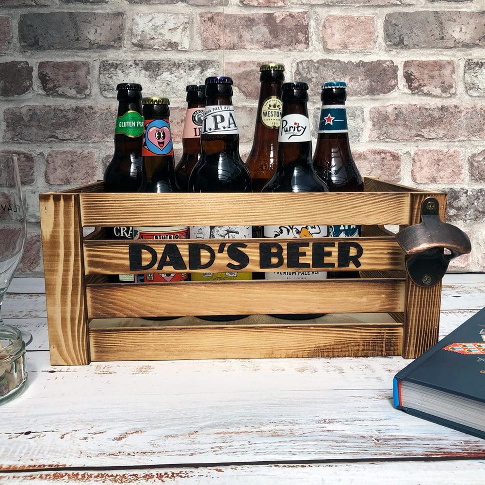 Dad's Beer Wooden Crate