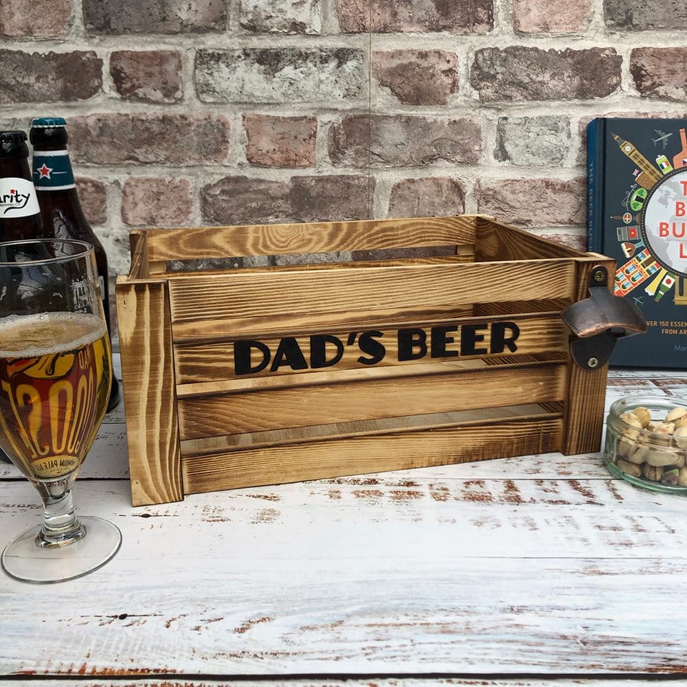 Dad's Beer Wooden Crate