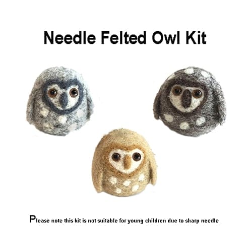 Needle Felted Owl Kit