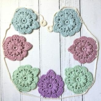Crochet cotton harem lamp style garland