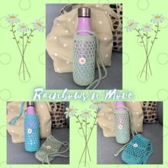 Crochet bottle carrier