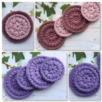 Crochet extra large and thick facial wipes