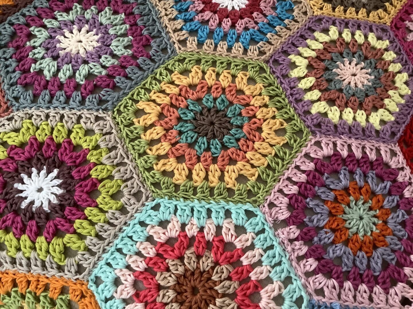 crochet cotton blanket