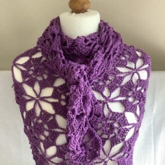 crochet cotton shawl