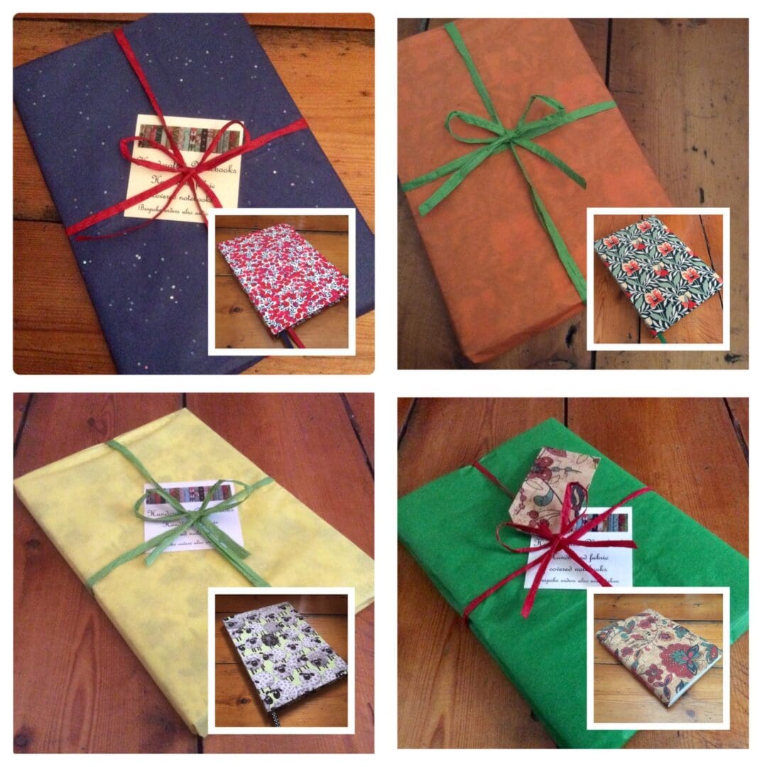 Gift Wrapped notebooks