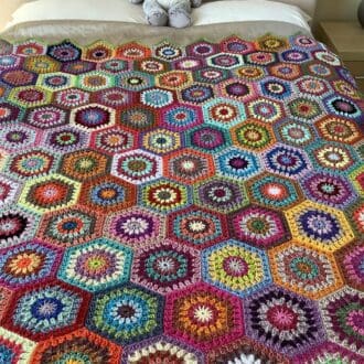 crochet cotton blanket