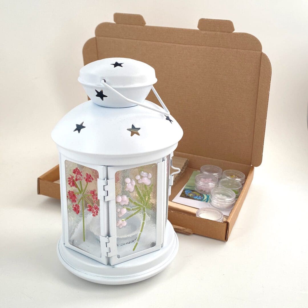 Fused glass make at home lantern kit