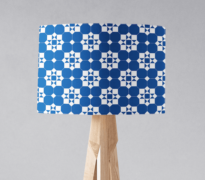 Royal Blue Lampshade