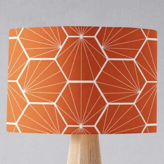 Orange Geometric Lampshade