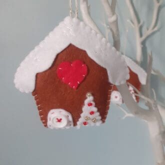 Christmas Felt Gingerbread house