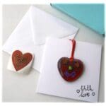 Greeting Card with Hanging Heart £0.00