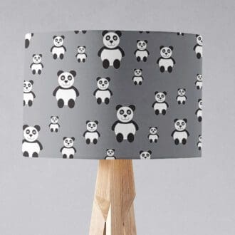 Grey Panda Lampshade