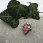 Red ivy leaf necklace £0.00