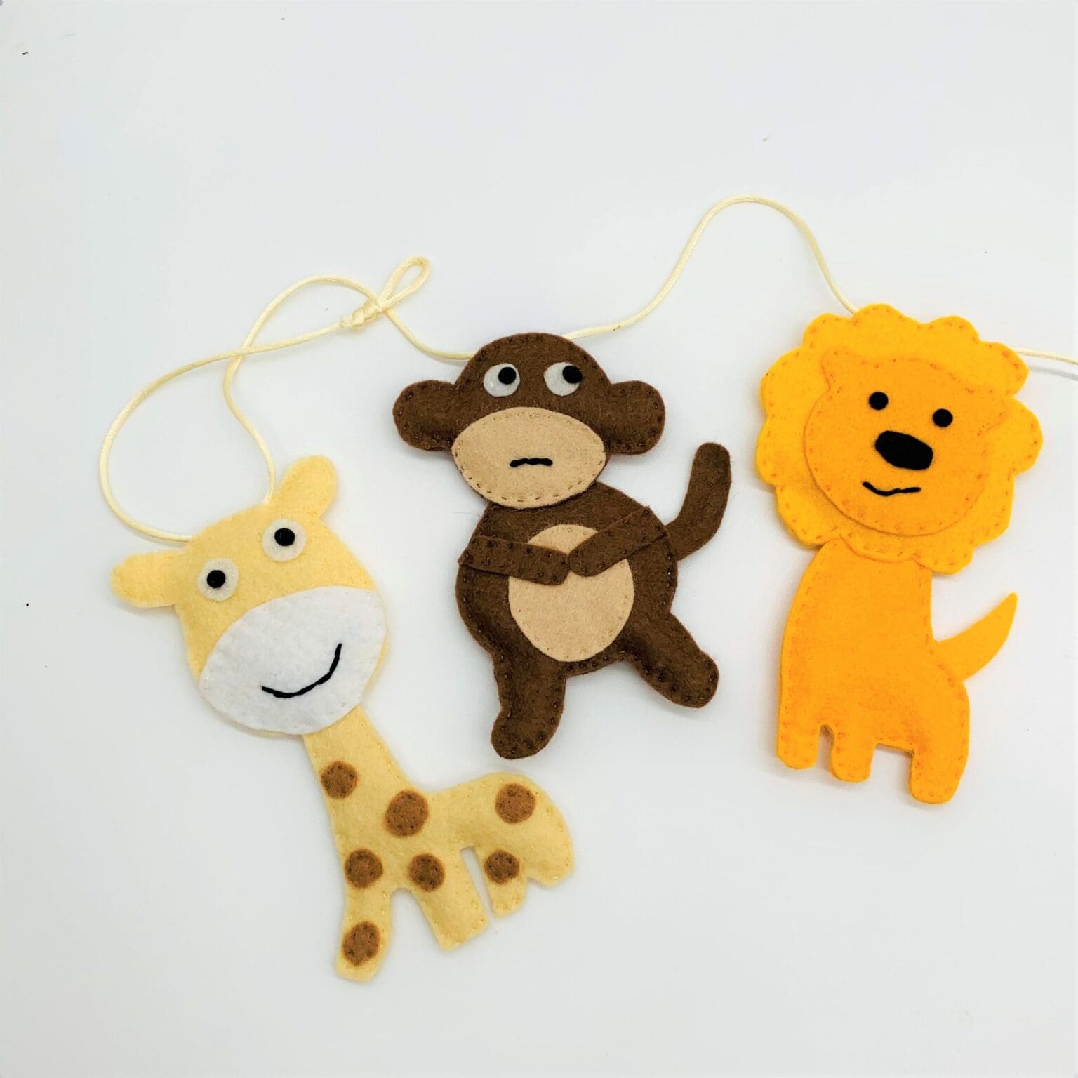 Beige Safari Animal Bunting - The British Craft House