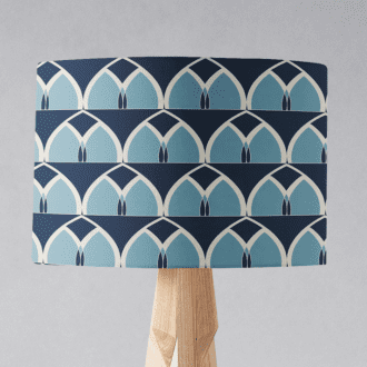 Navy Blue Arches Lampshade