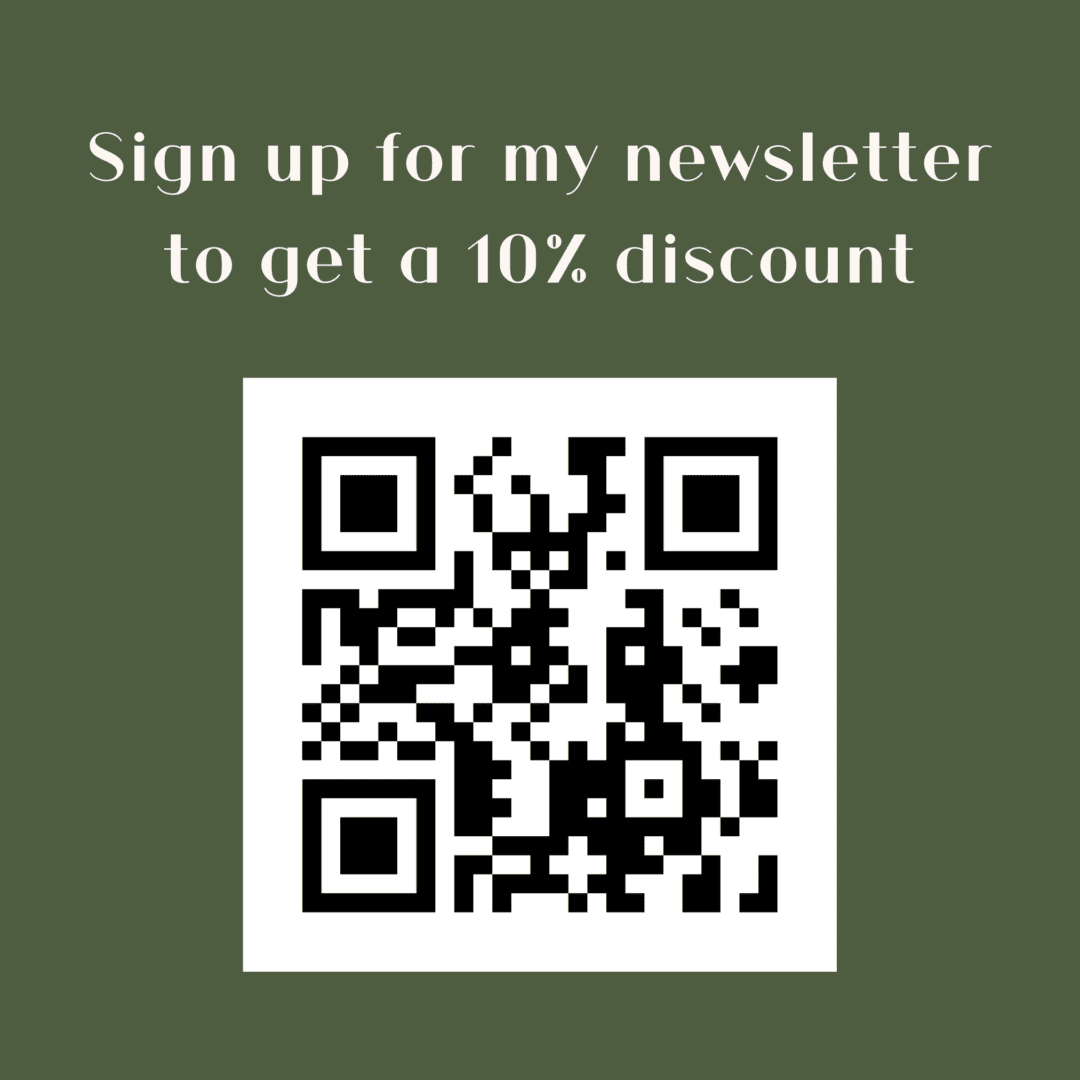 Sign up for my newsletter to get a ten percent discount