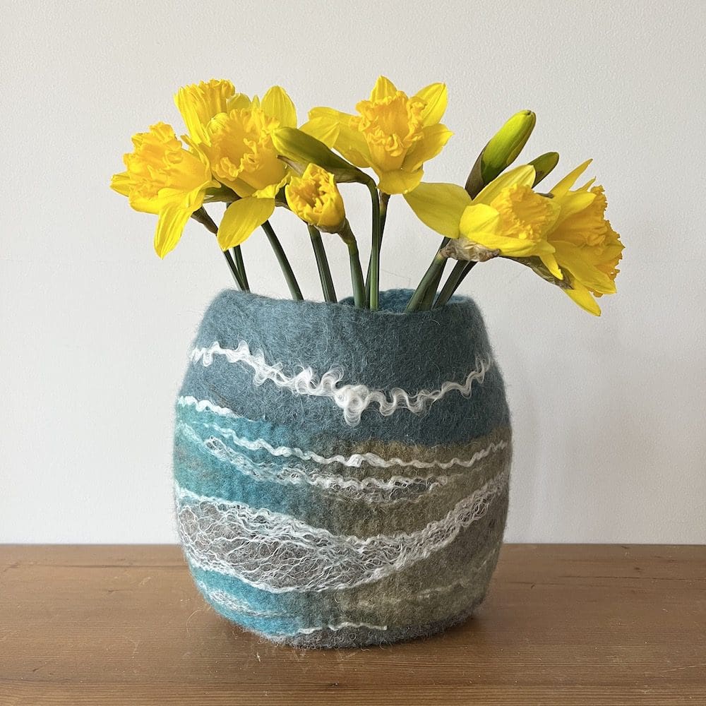 Ocean Wave let Flower Vase