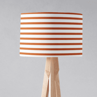 Orange Striped Lamp shade
