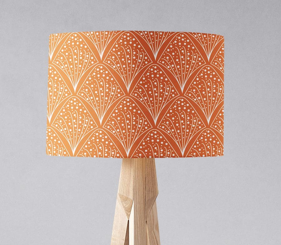 Orange Contemporary Lamp shade