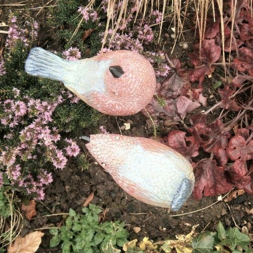 Pair of Ceramic Garden Birds