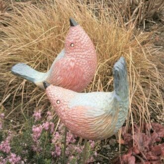 Pair of Ceramic Garden Birds