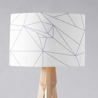 White and Grey Lampshade