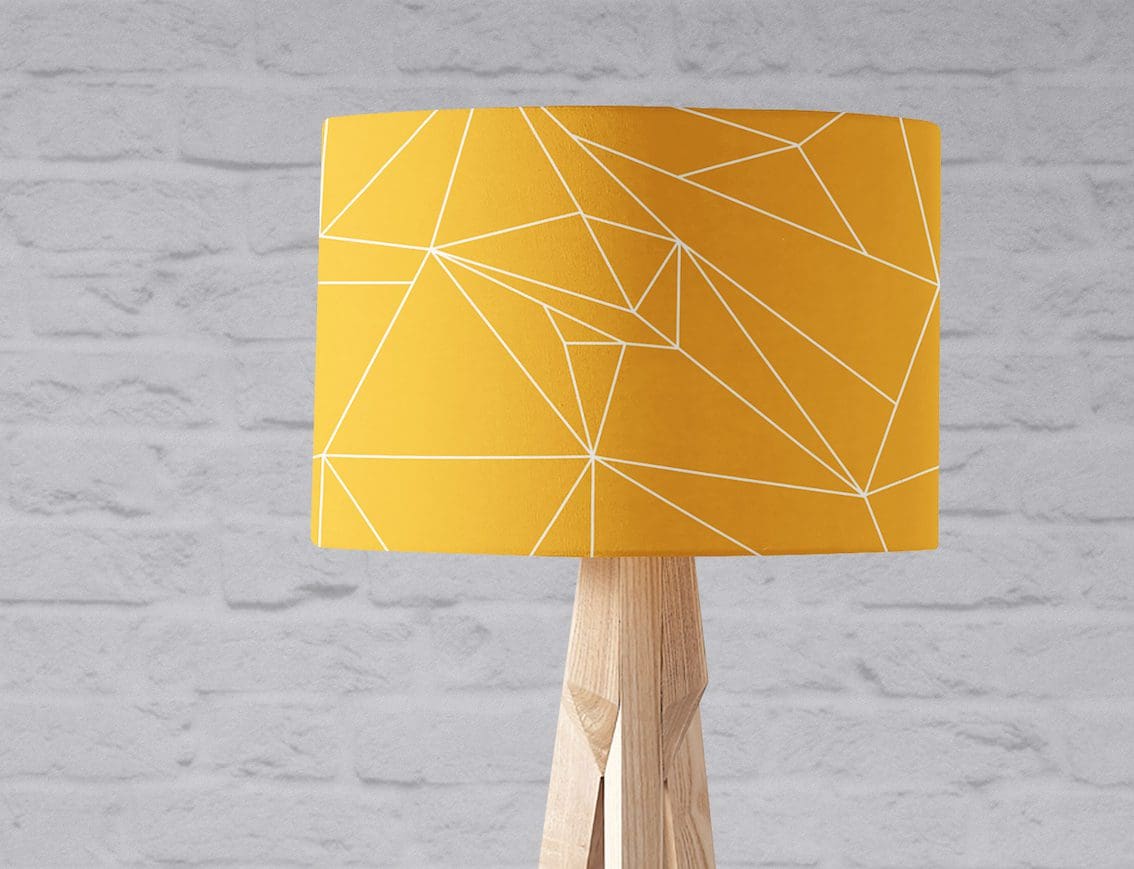 Yellow Lines Lampshade