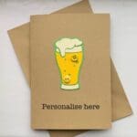 beer card showing personalisation