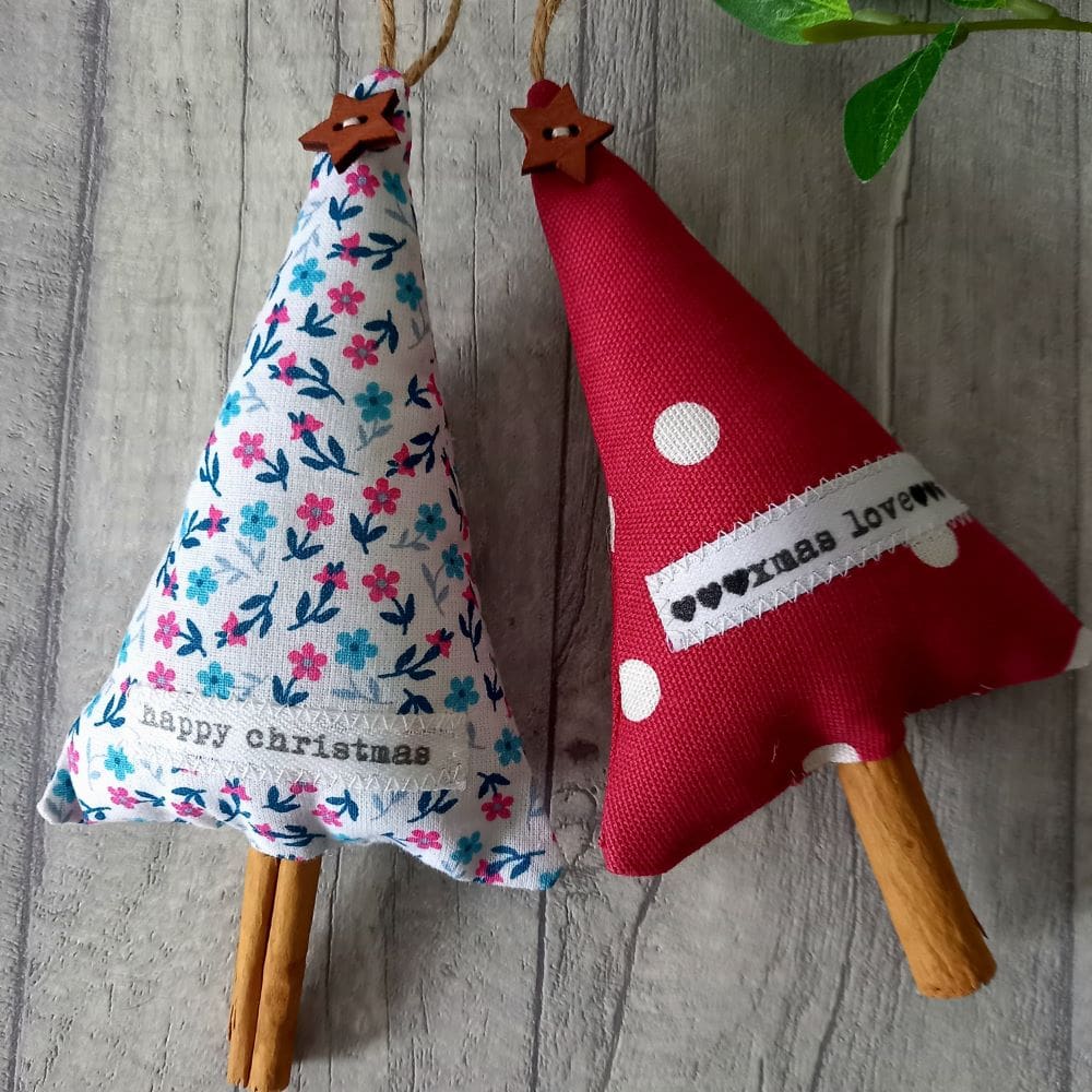 pair of cinnamon christmas hanging decoration