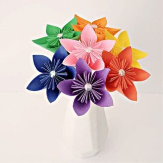 rainbow-paper-flowers-origami-gift-bouquet-LGBT-gift-1st-anniversary-gift