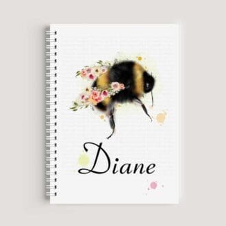 Bee with flower wings Notebook