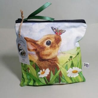 Rabbit Zipper Case with Water Resistant Lining,