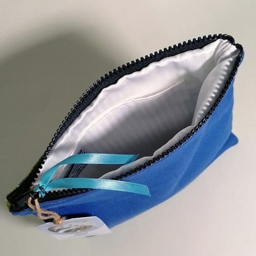 zipper case with water resistant lining