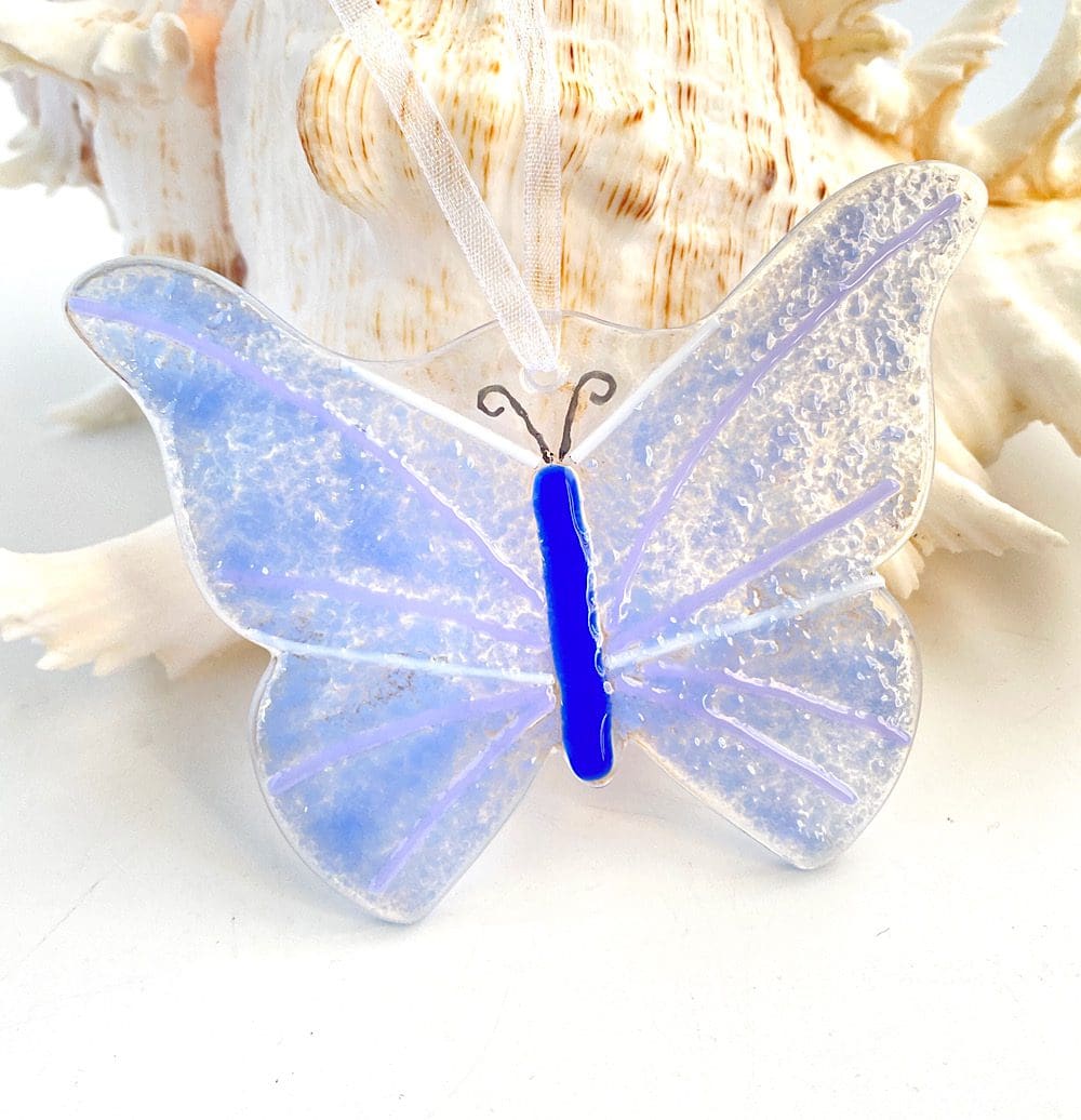 Common blue butterfly suncatcher