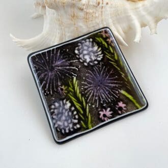 Purple Allium Coaster