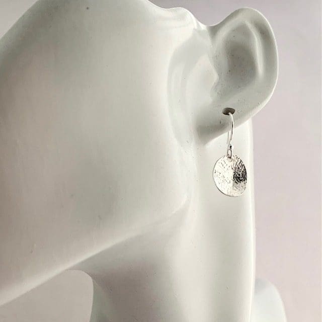 925 sterling silver oval dangly studs