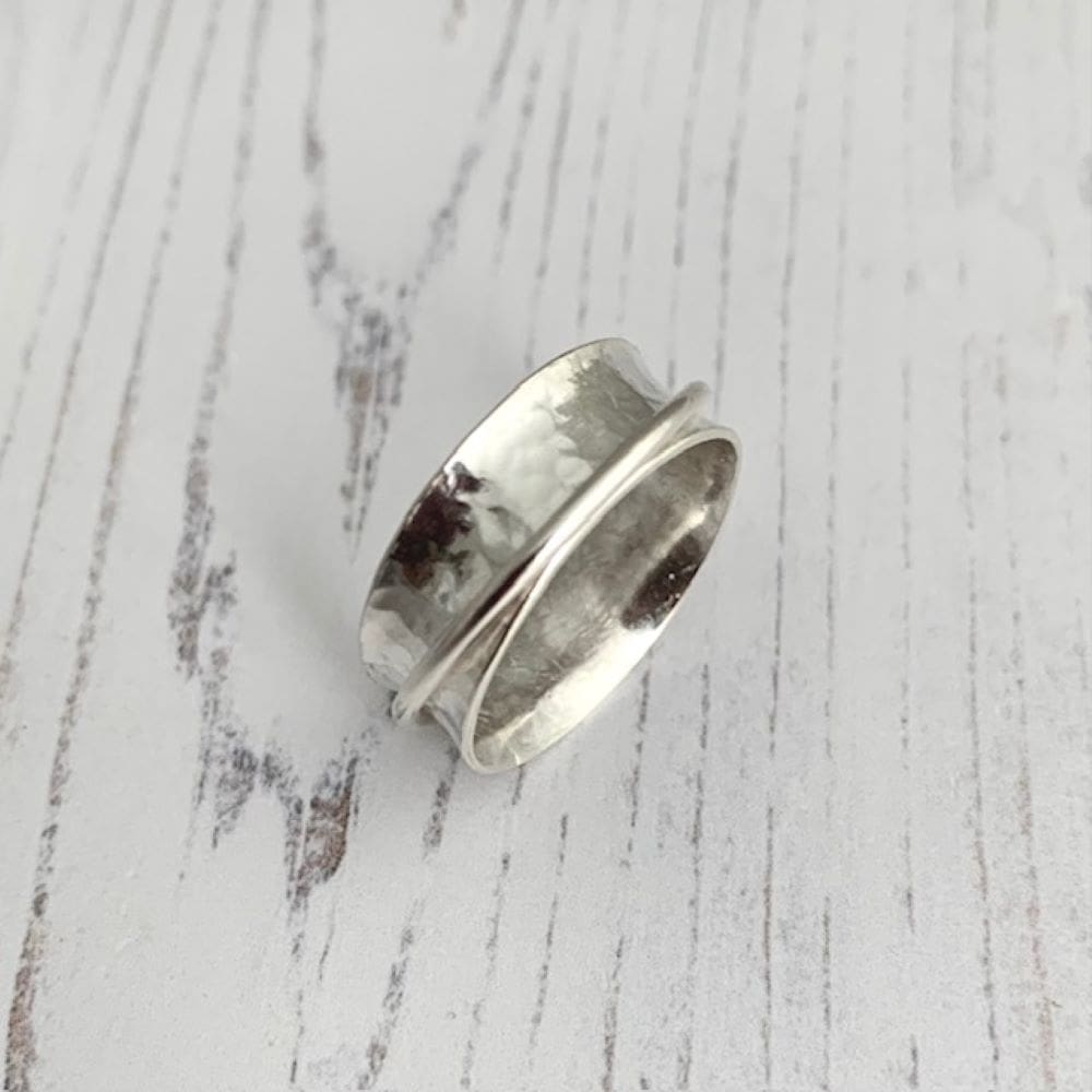 925 sterling silver spinning ring