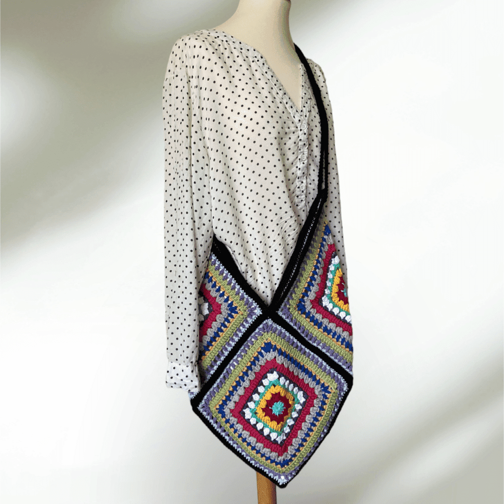 Crochet Boho Bag Tutorial  Crochet Over The Shoulder Bag 