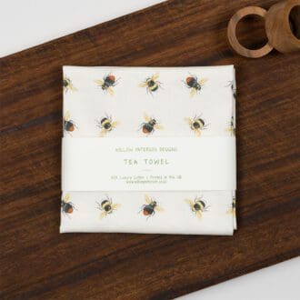 Bemble Bee design Tea Towel
