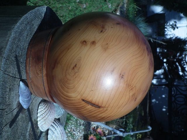 Solid Yew Sphere