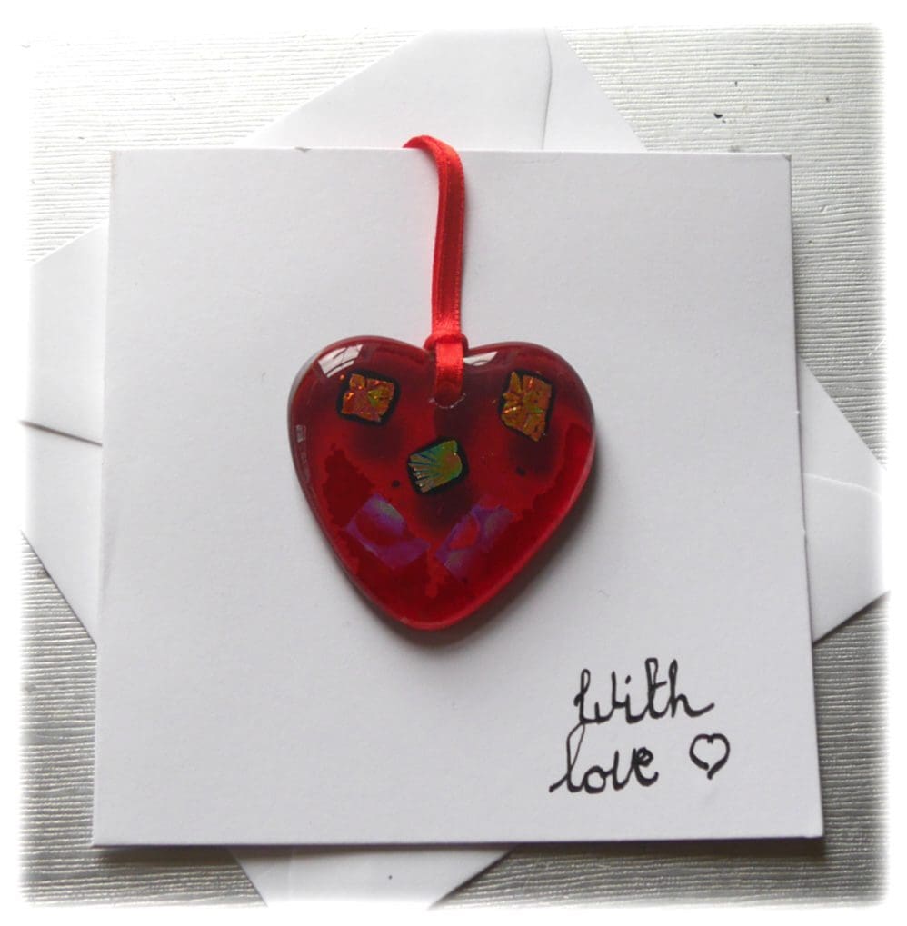 heart card keepsake letterbox gift hanging decoration