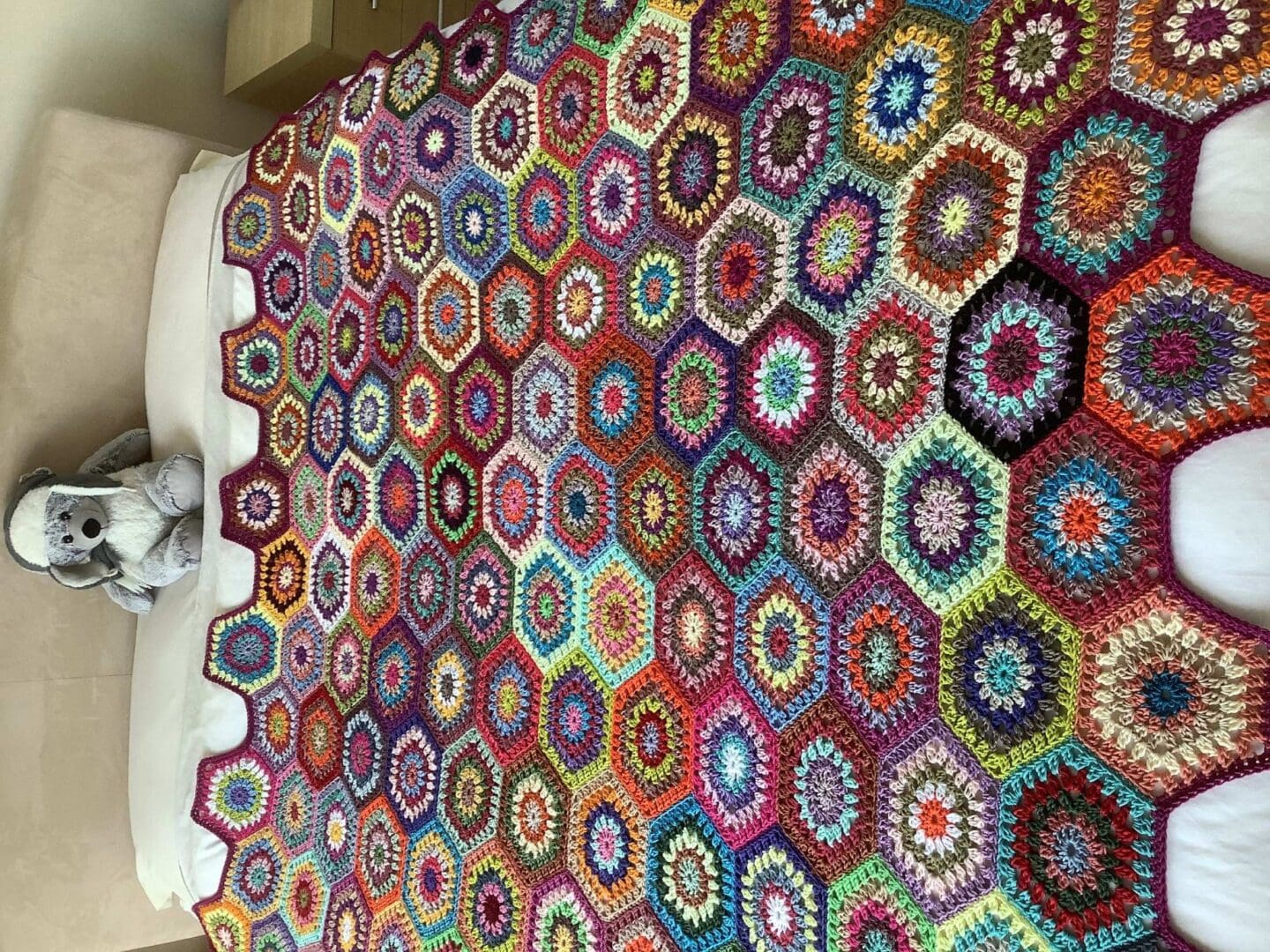 crocheted large blanket