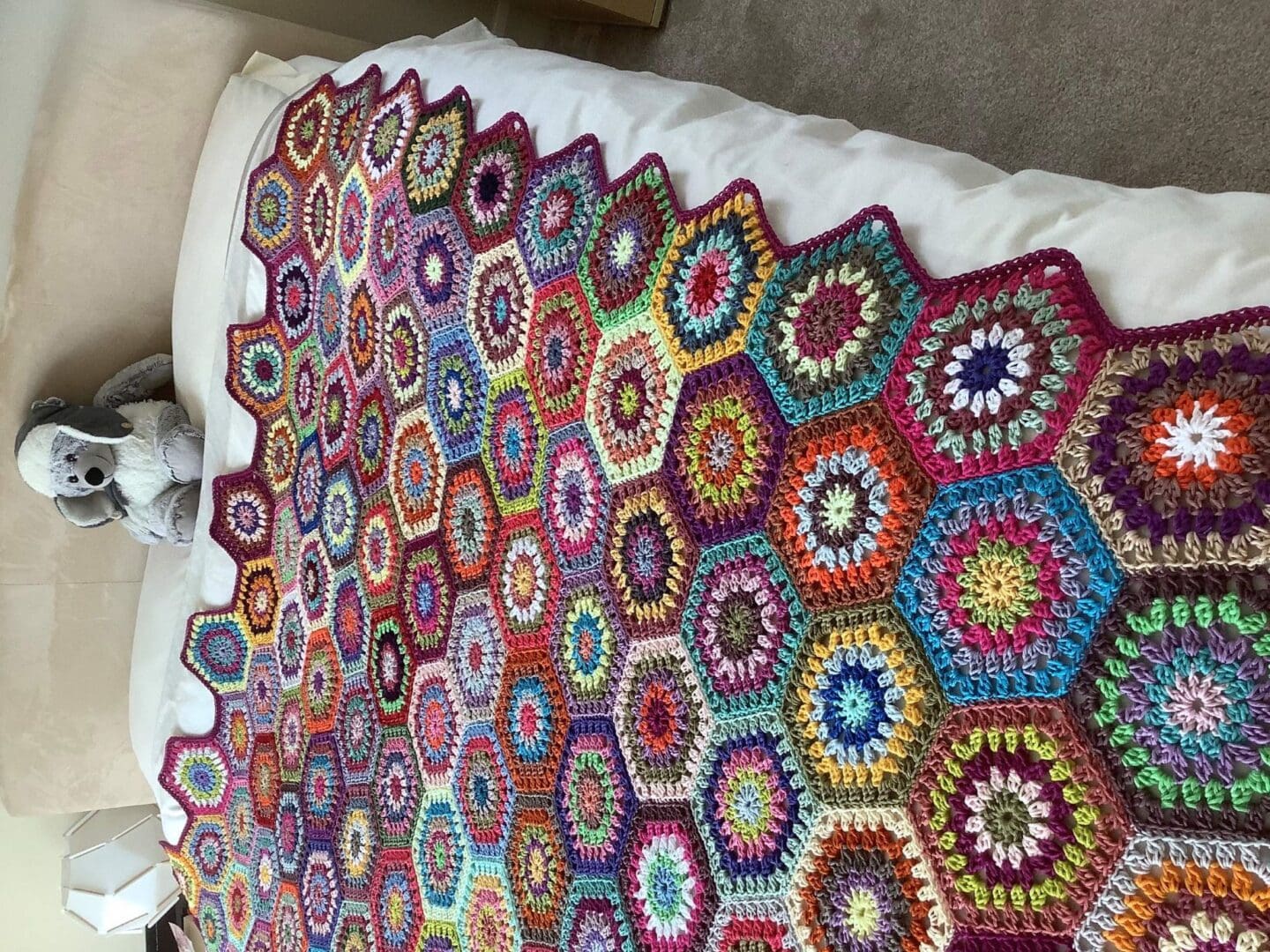 crocheted large blanket